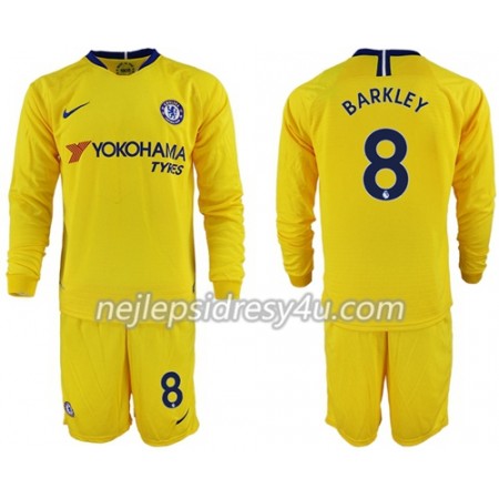 Fotbalový Dres Chelsea Barkley 8 Dětské Venkovní 2018/19 Dlouhý Rukáv